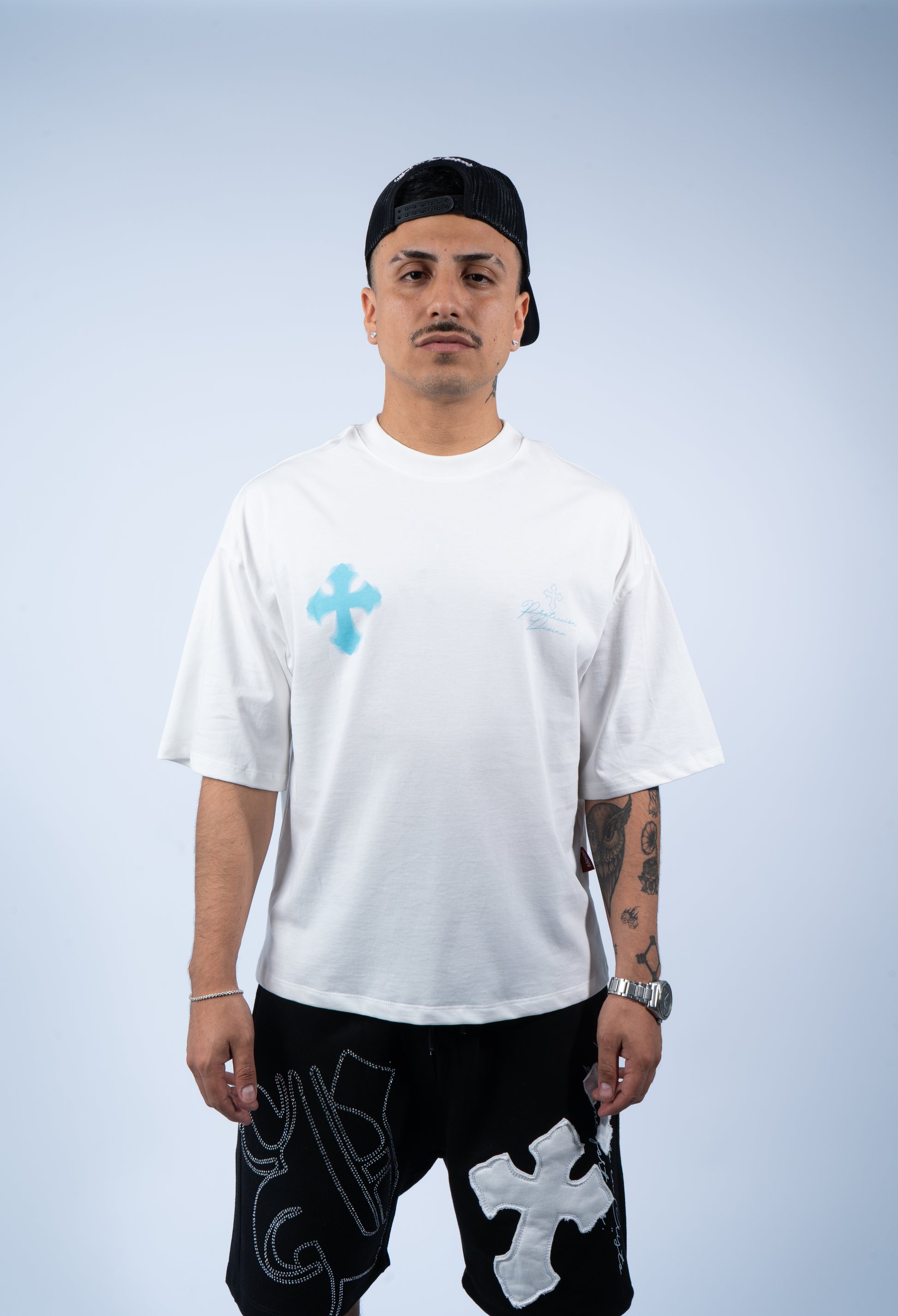 Blessd Hot Turquoise/White T-Shirt