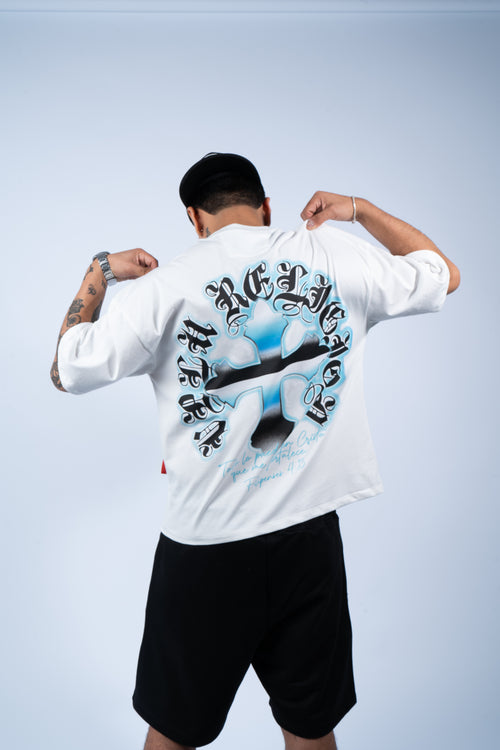 Blessd Hot Turquoise/White T-Shirt