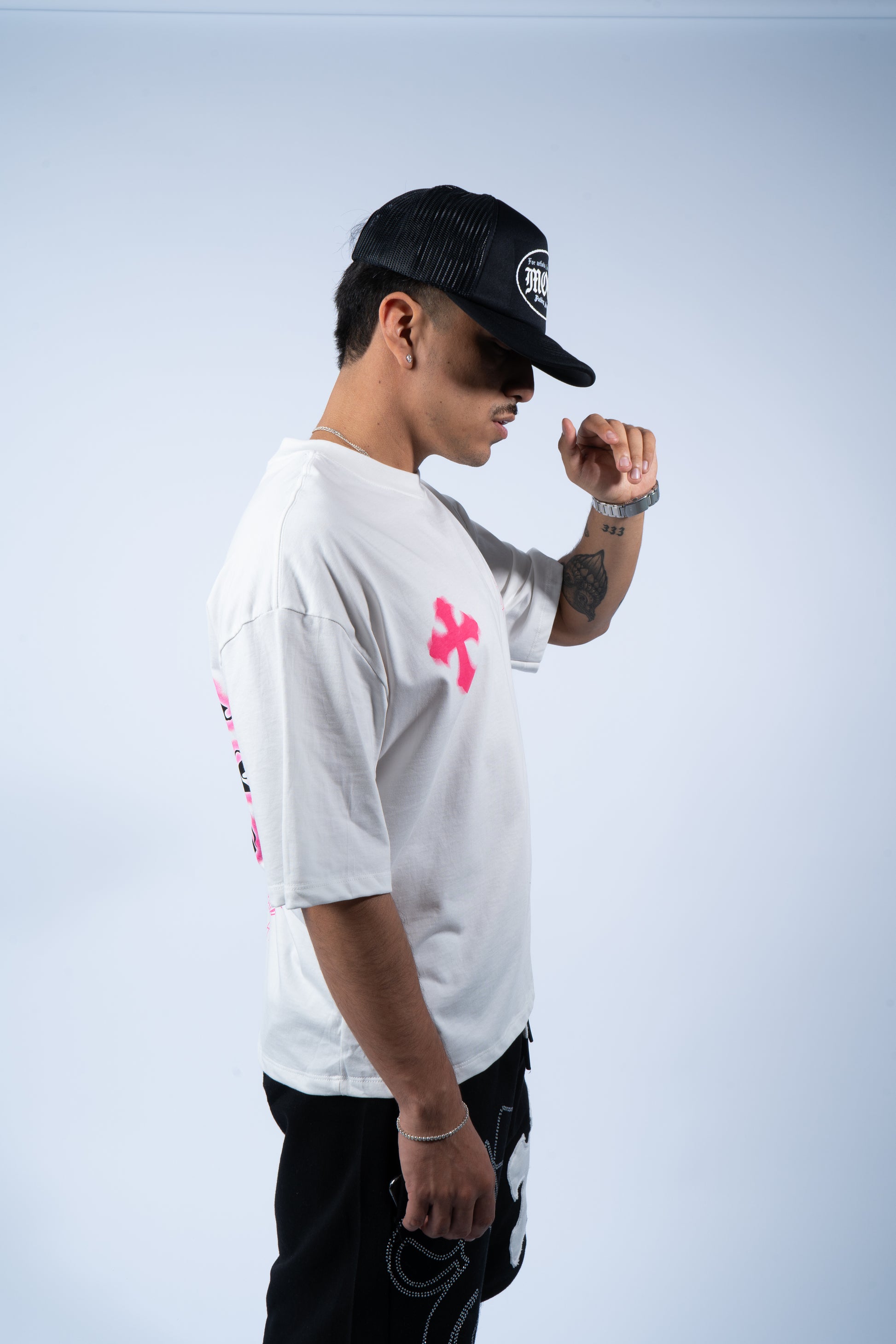 Blessd Hot Pink/White T-Shirt