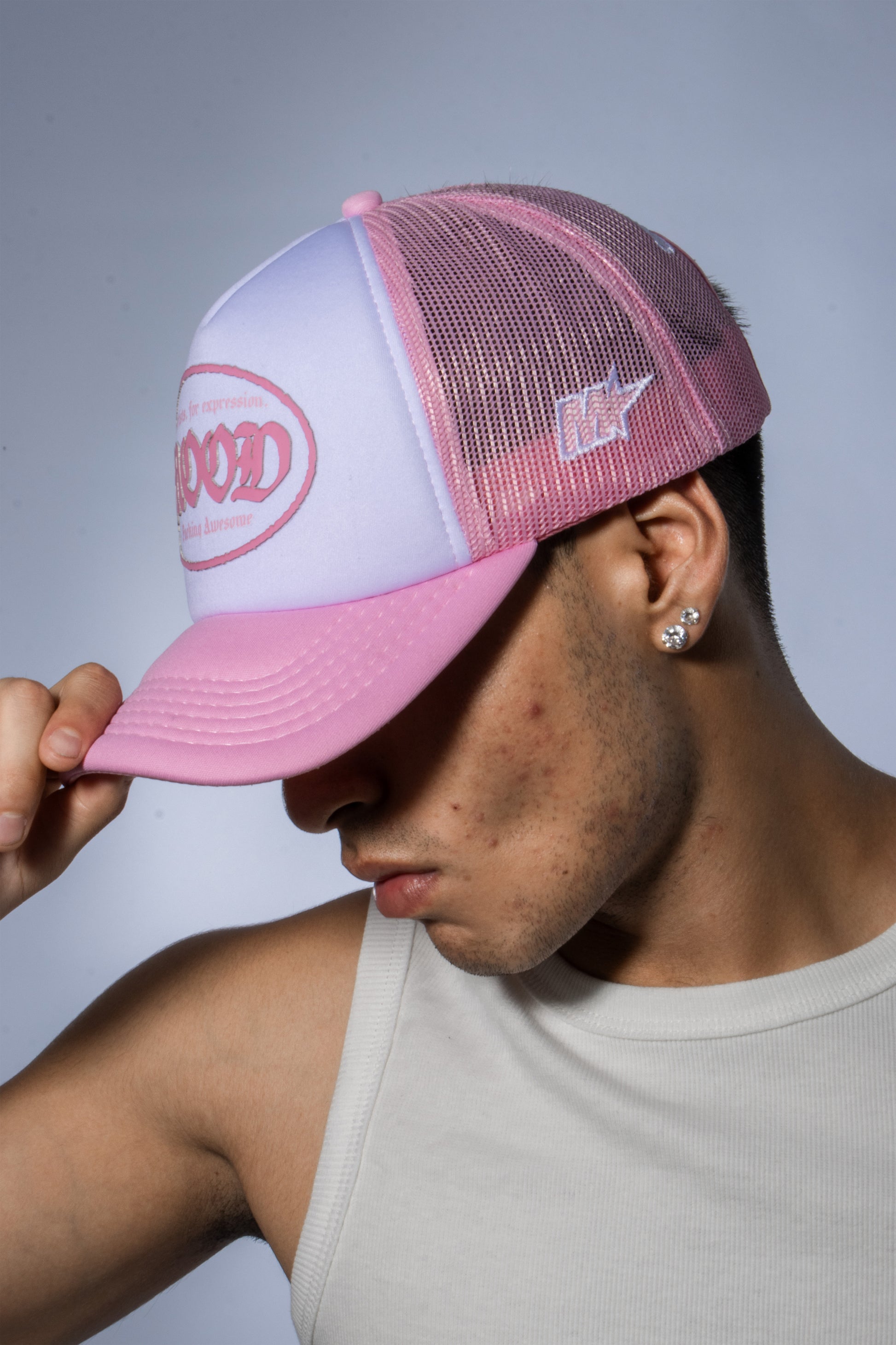 MOOD PINK TRUCKER CAP V2